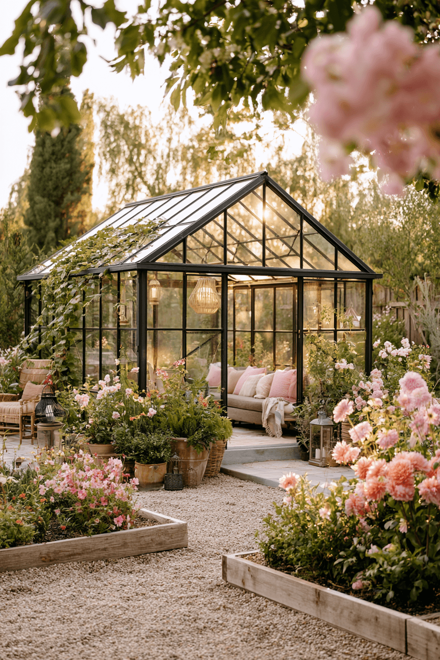 27 Gorgeous Glass House Garden Ideas for a Nature Inspired Home