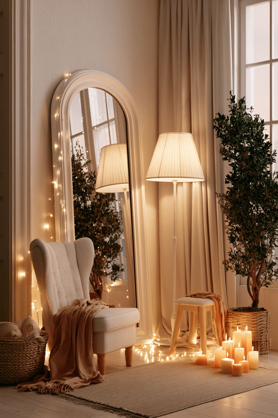 27 Gorgeous Corner Mirror Decor Ideas for a Polished Home
