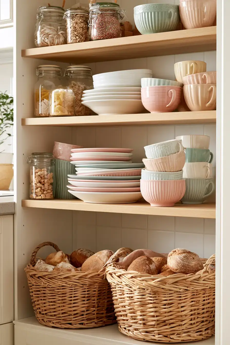 27 Cozy Kitchen Shelf Decor Ideas For A Warm Homey Look