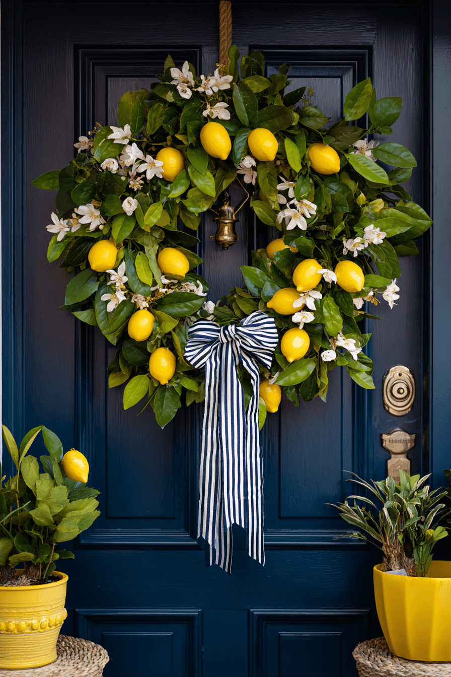 27 Colorful Summer Wreaths For Front Door