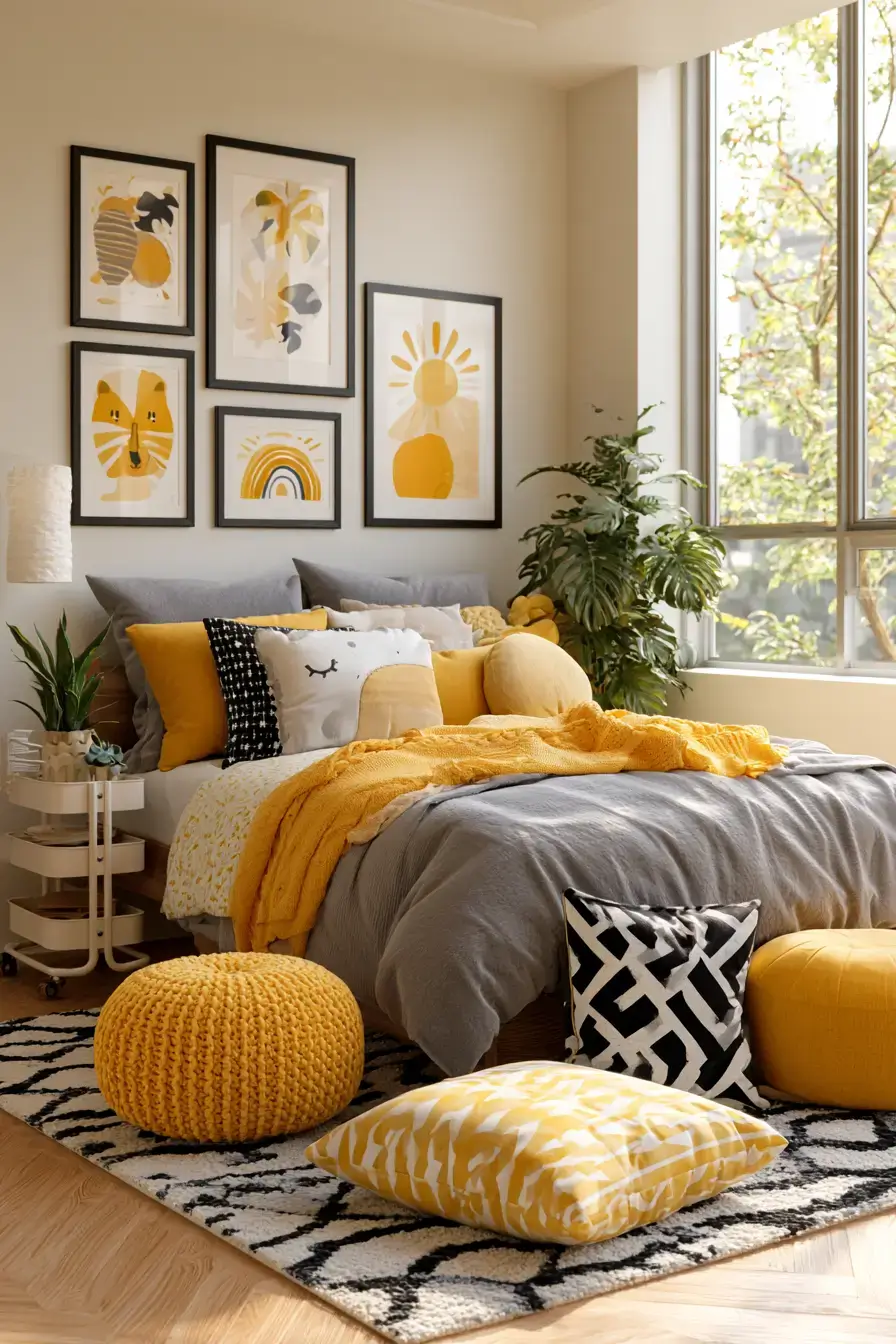 27 Sunny Yellow Dorm Room Ideas For Happy College Living