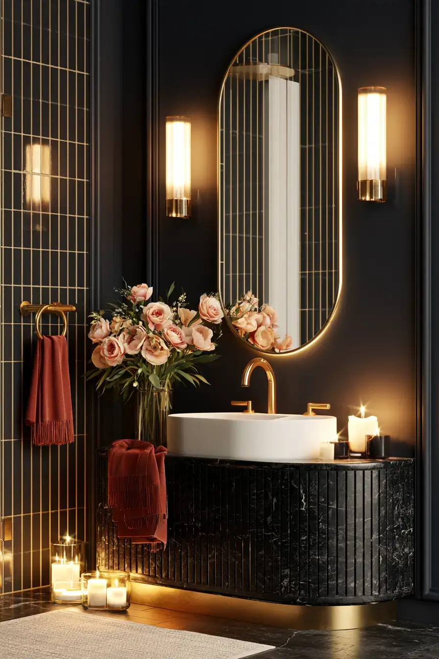 27 Luxe Moody Bathroom Ideas For A Polished Spa Inspired Space