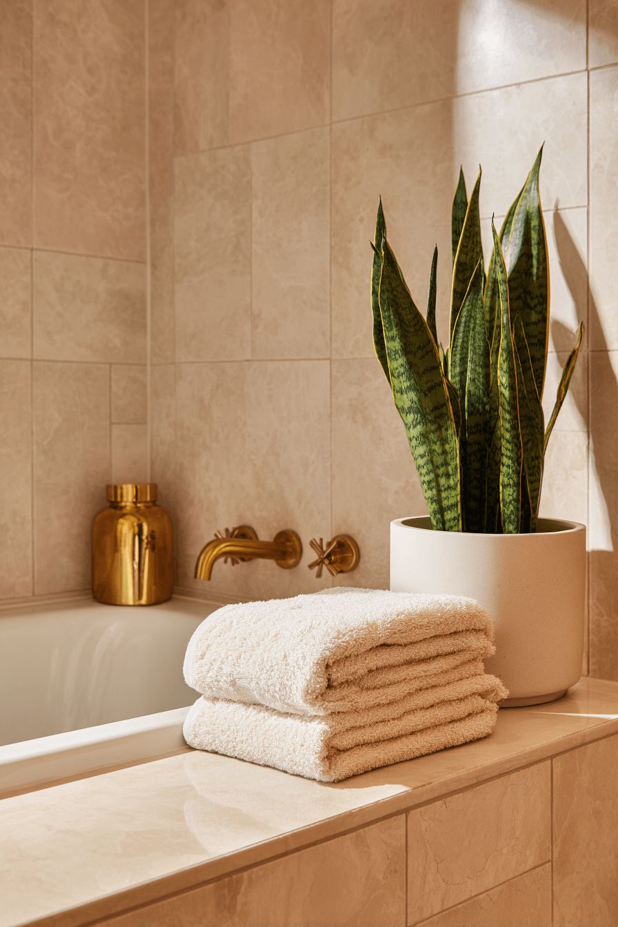 27 Cozy Bathroom Plant Decor Ideas