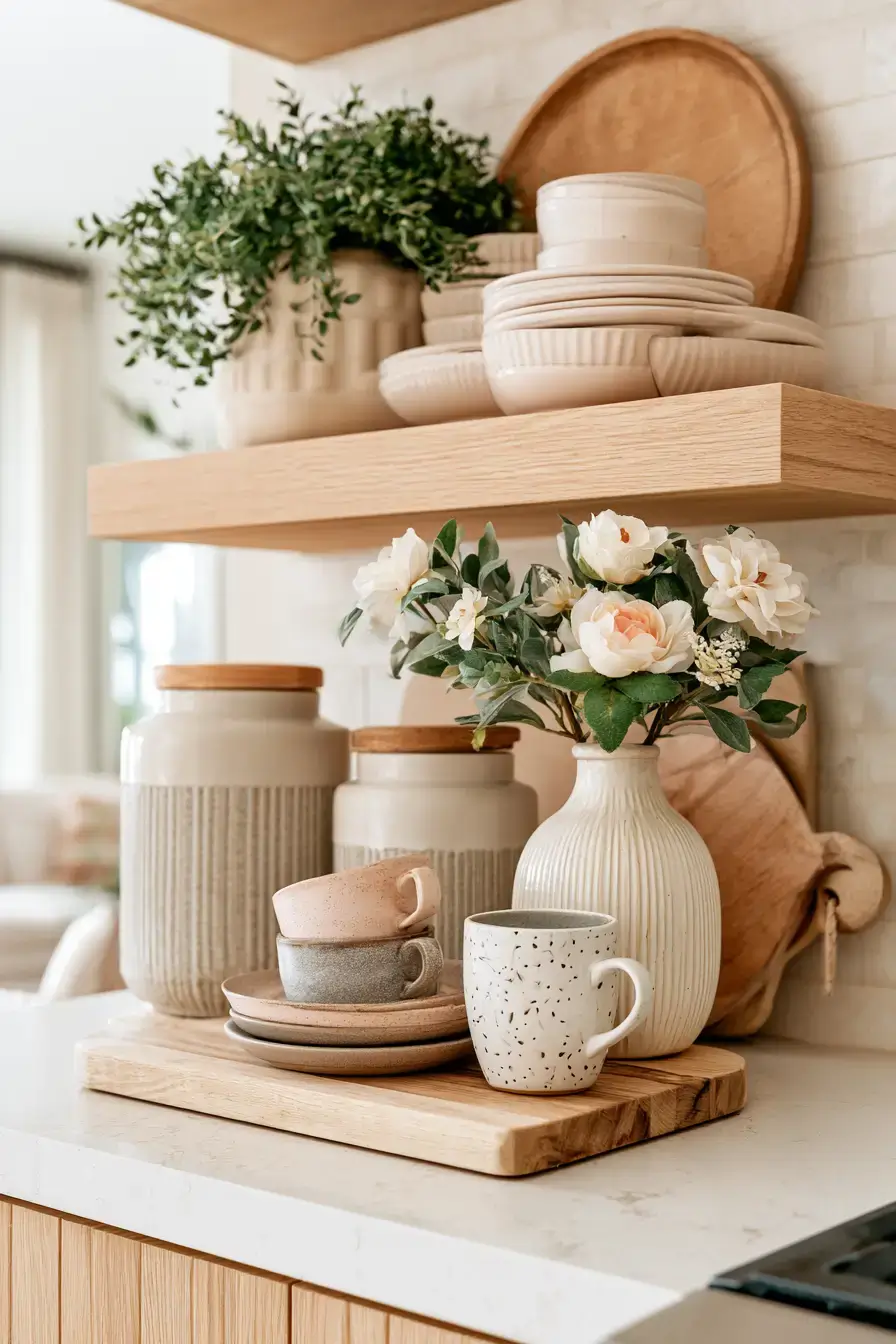 27 Cozy Kitchen Shelf Decor Ideas For A Warm Homey Look