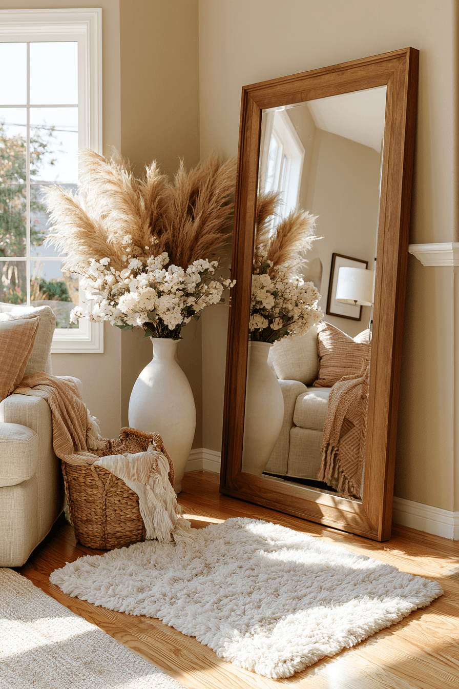 27 Gorgeous Corner Mirror Decor Ideas for a Polished Home