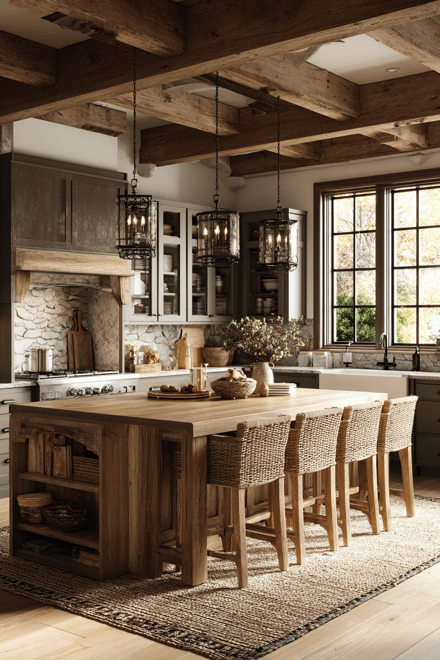 27 Warm Evergreen Fog Kitchen Cabinets