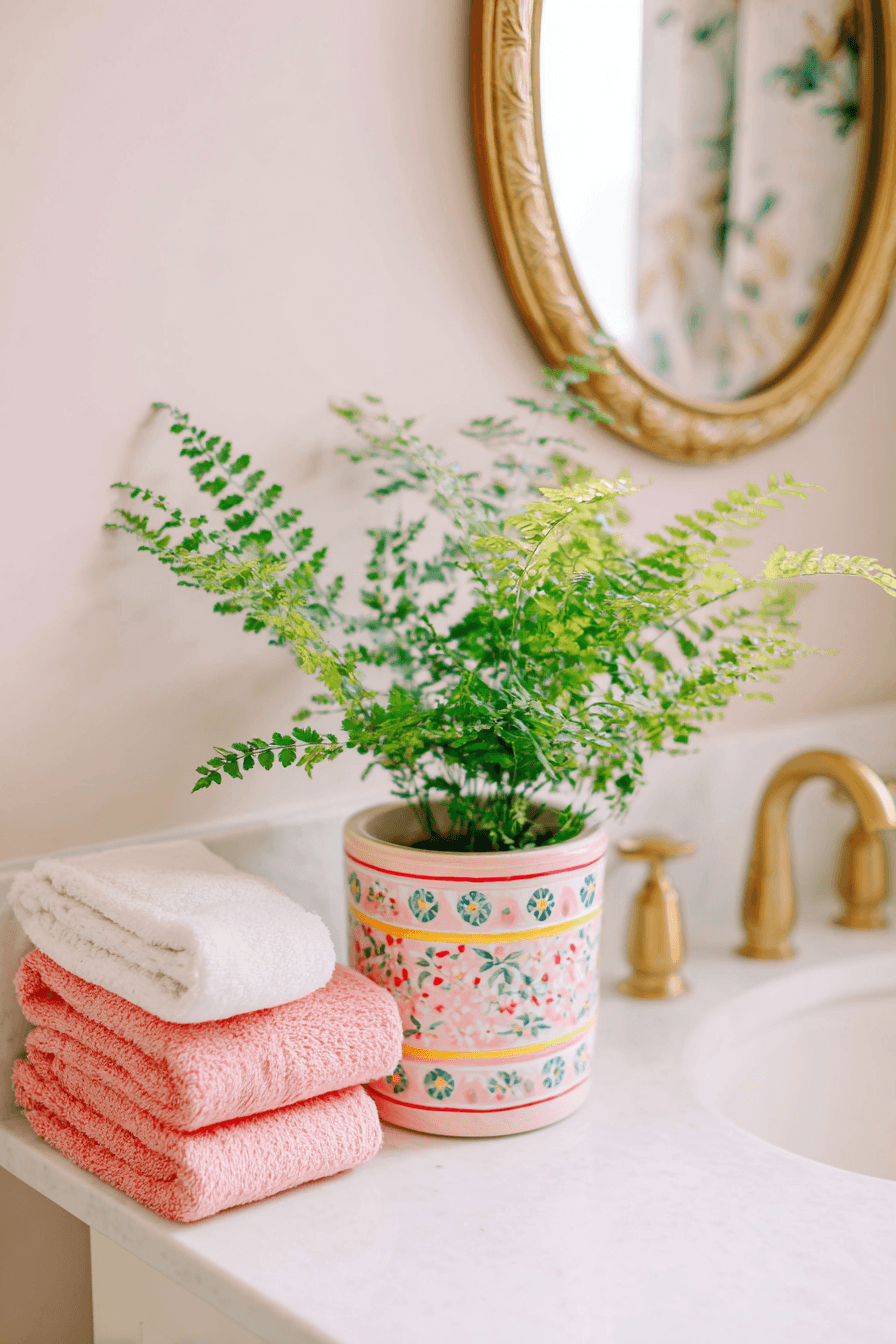 27 Cozy Bathroom Plant Decor Ideas