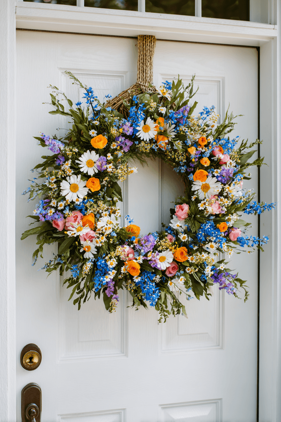 27 Colorful Summer Wreaths For Front Door