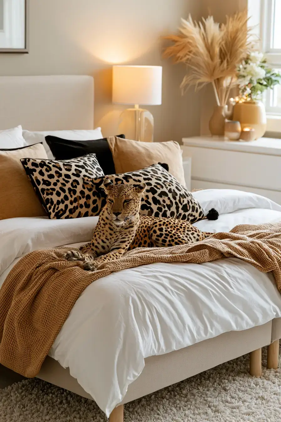 27 Glam Leopard Print Bedroom Ideas For A Fierce Pretty Space