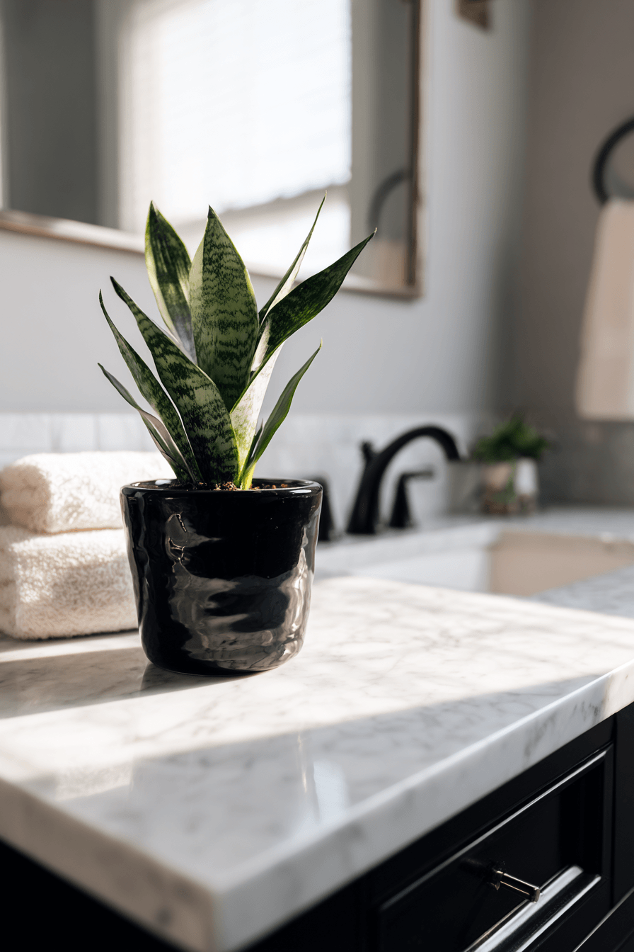 27 Cozy Bathroom Plant Decor Ideas