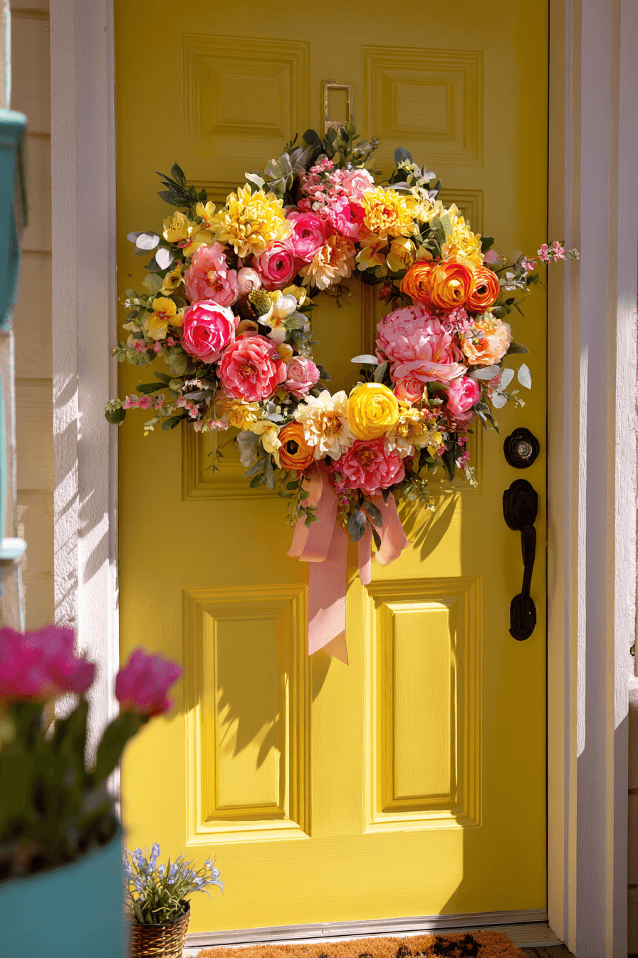 27 Colorful Summer Wreaths For Front Door