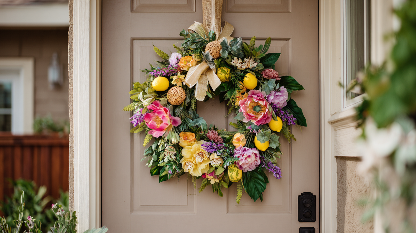 27 Colorful Summer Wreaths For Front Door
