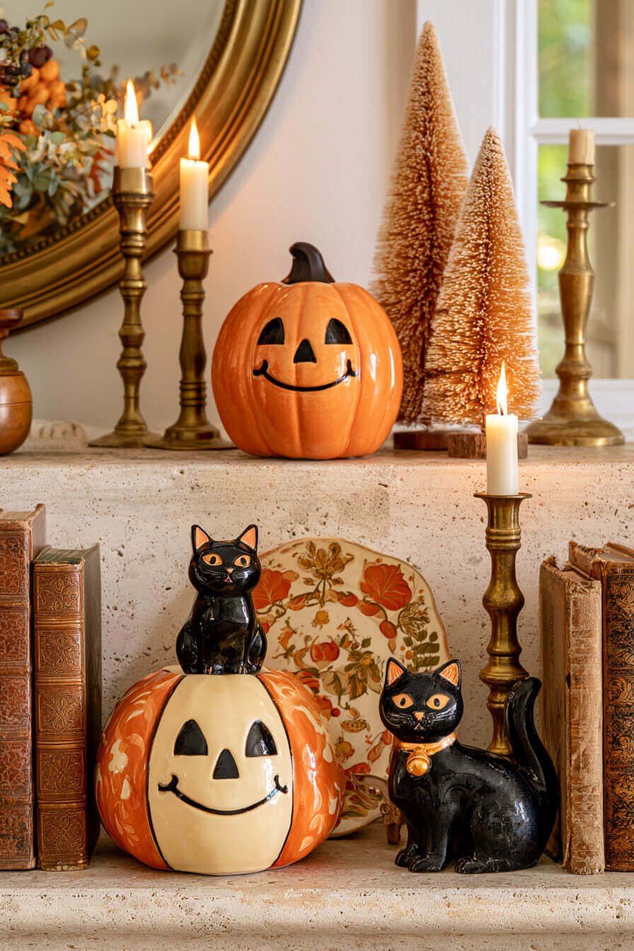 27 Enchanting Vintage Halloween Decorating Ideas