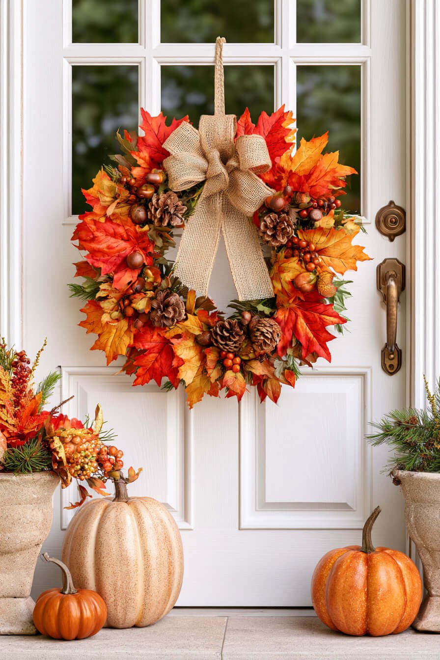 27 Modern Fall Wreaths For Stylish Homes