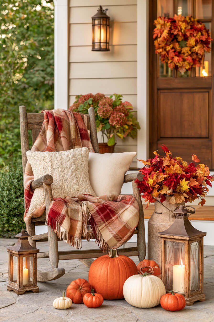 27 Beautiful Autumn Front Porch Decor Ideas