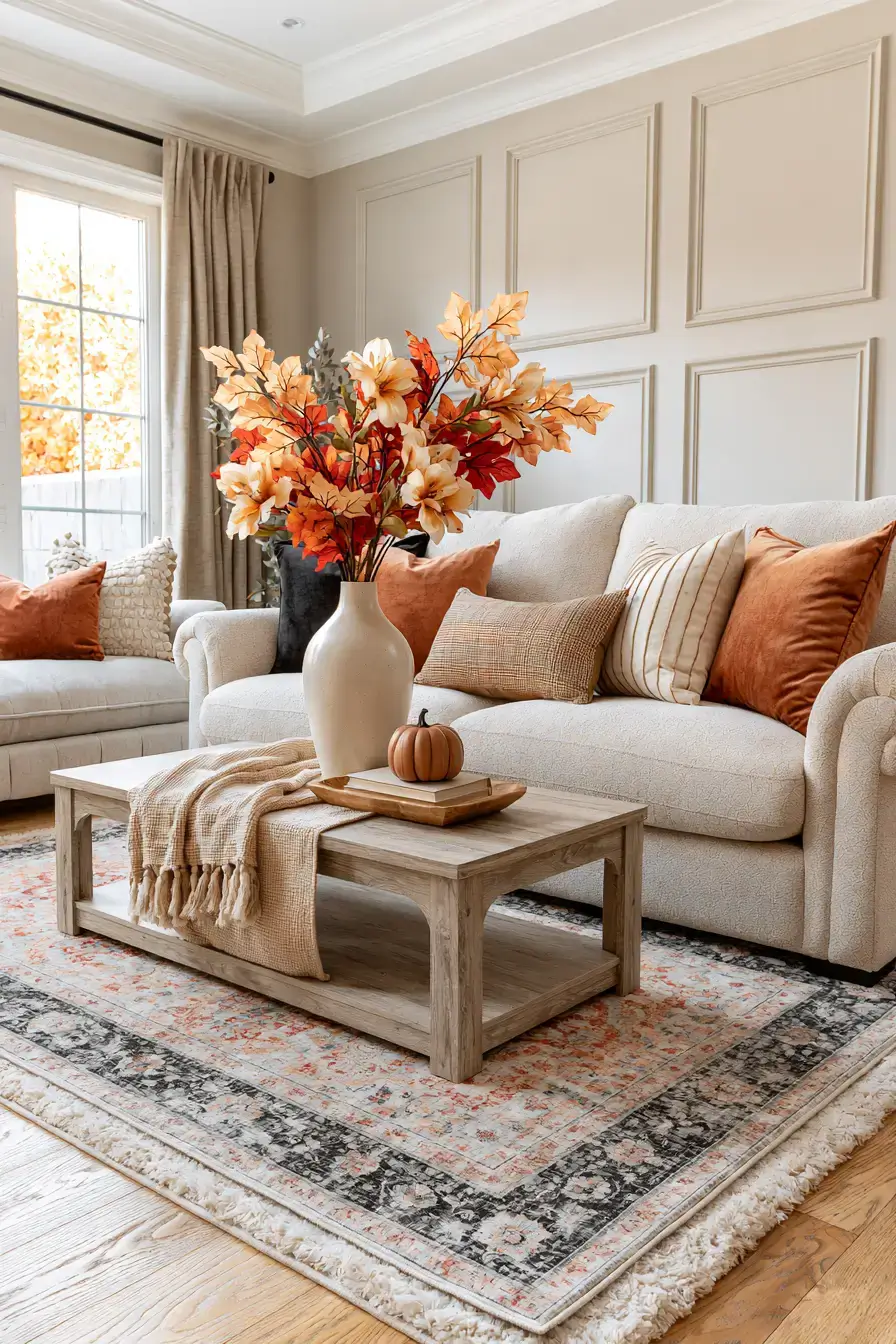 27 Cozy Fall Living Room Ideas For Warm Autumn Style