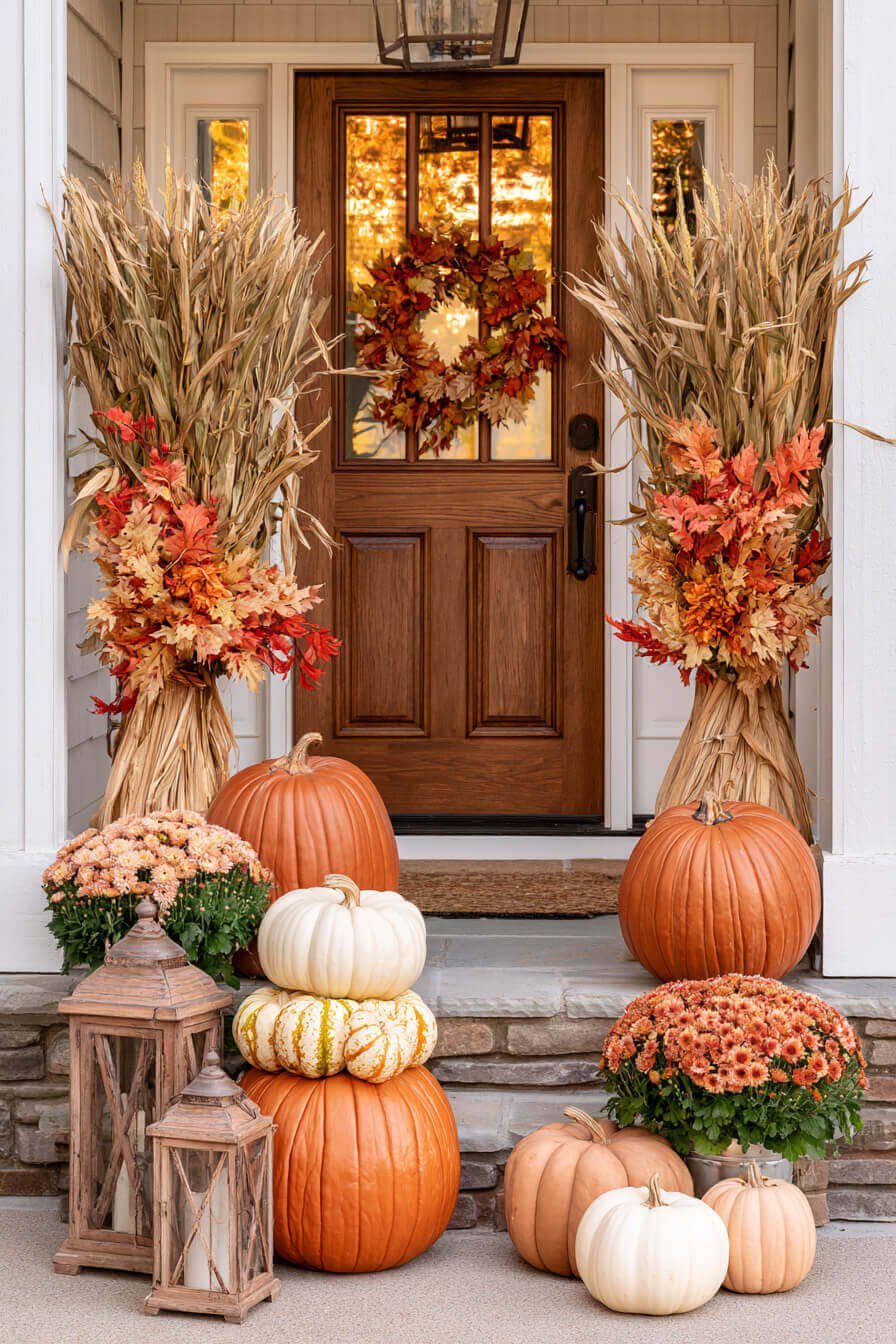 27 Creative Thanksgiving Porch Decor Inspirations