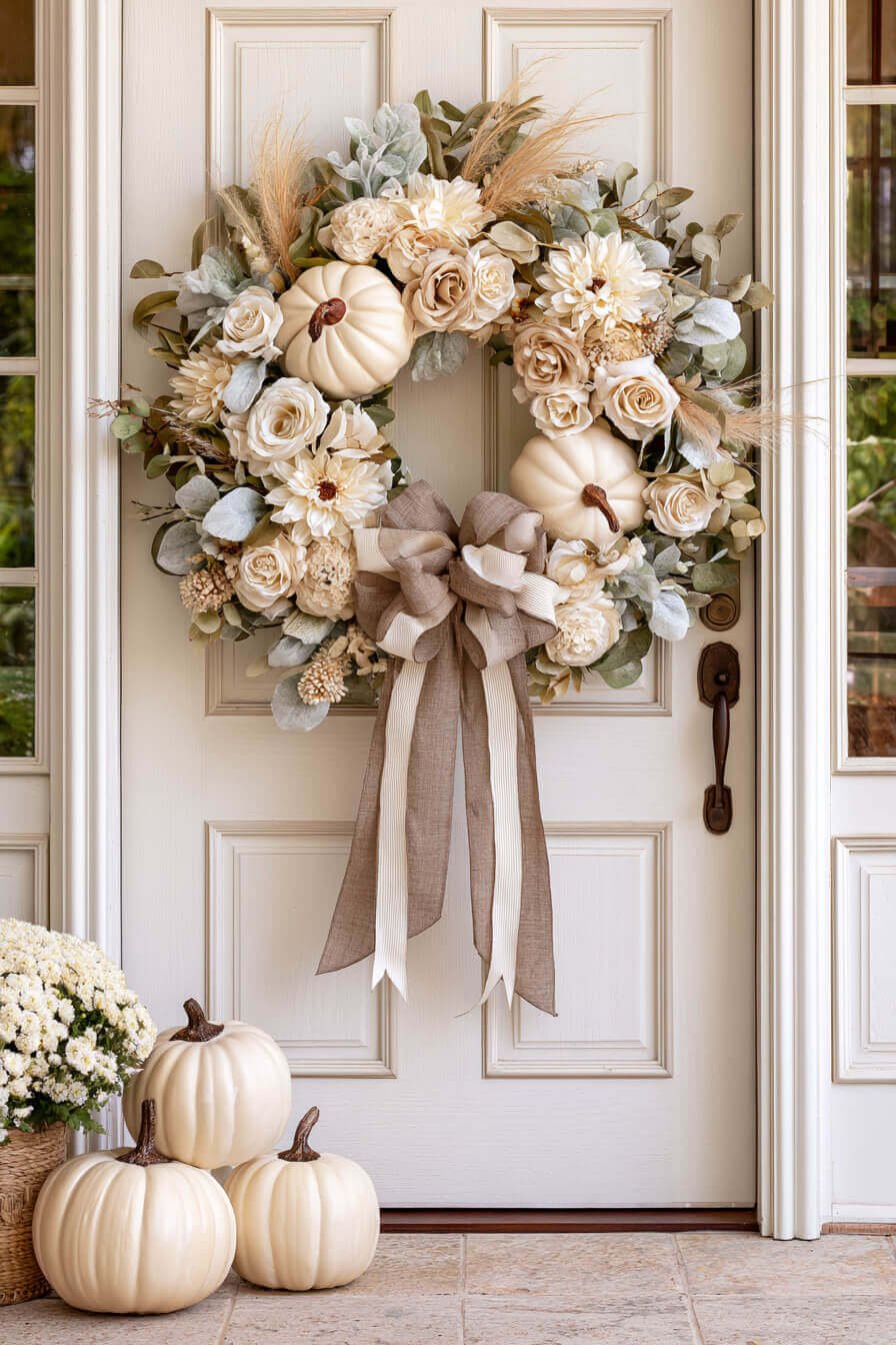 27 Modern Fall Wreaths For Stylish Homes