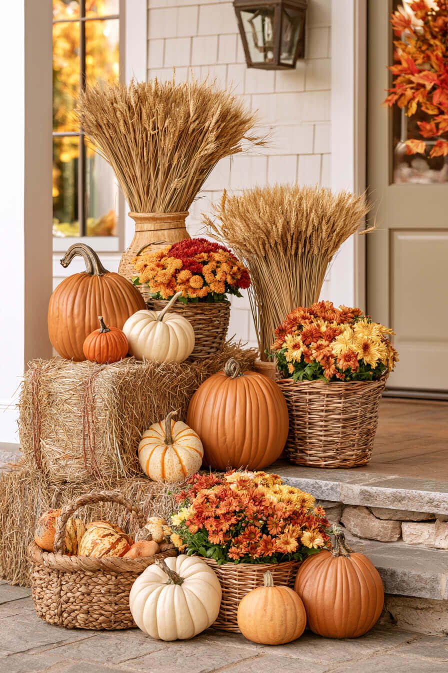 27 Beautiful Autumn Front Porch Decor Ideas