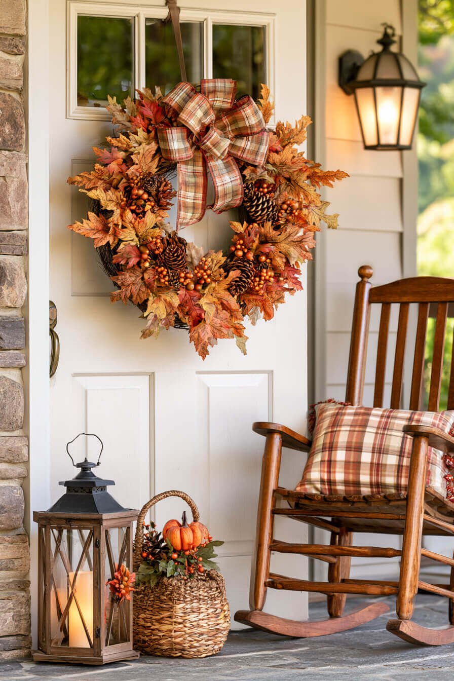 27 Modern Fall Wreaths For Stylish Homes