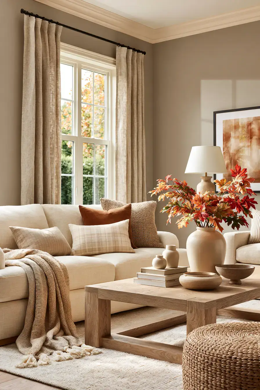 27 Cozy Fall Living Room Ideas For Warm Autumn Style