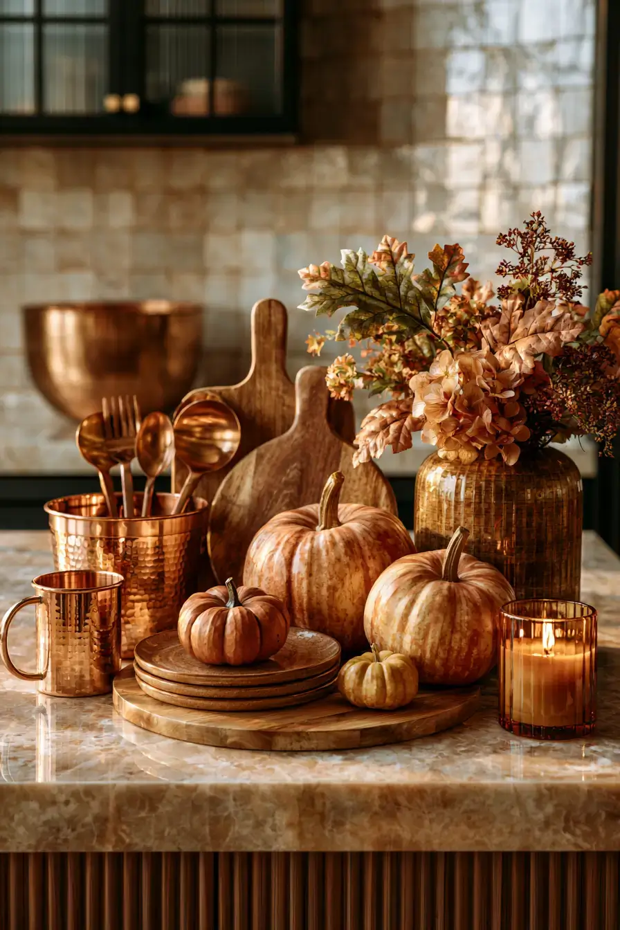 27 Fall Kitchen Island Decor Ideas For Cozy Seasonal Style