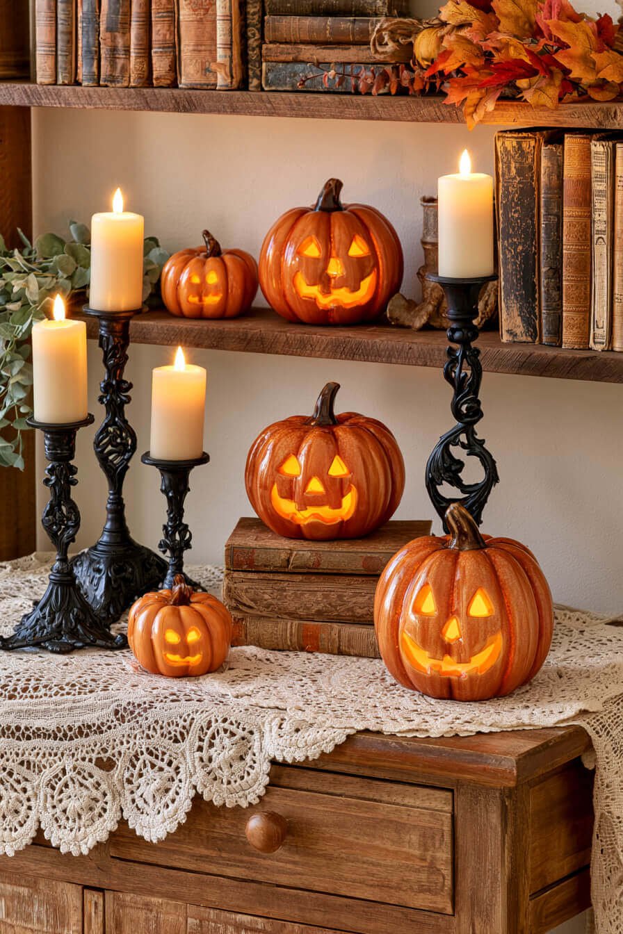 27 Enchanting Vintage Halloween Decorating Ideas