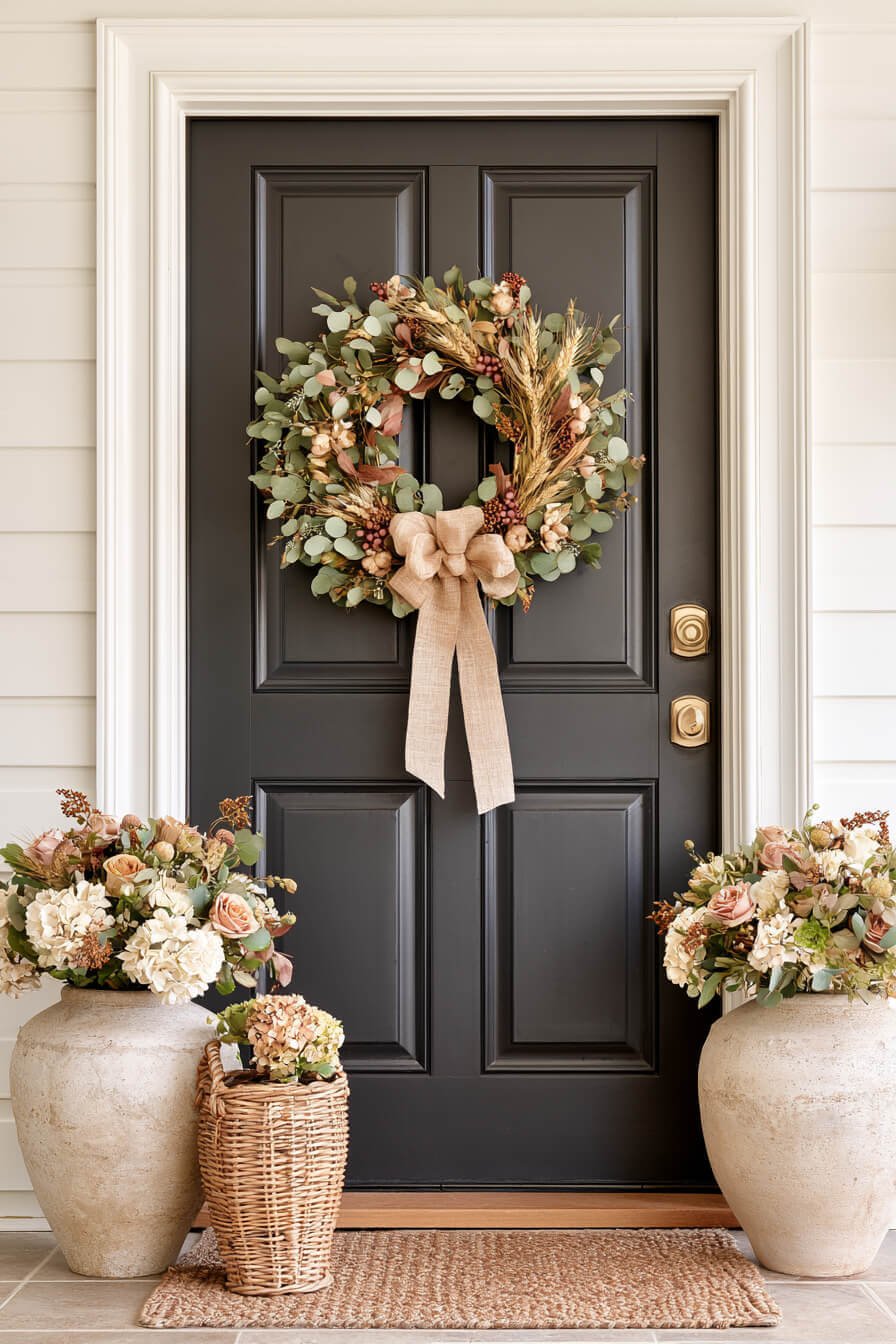 27 Modern Fall Wreaths For Stylish Homes