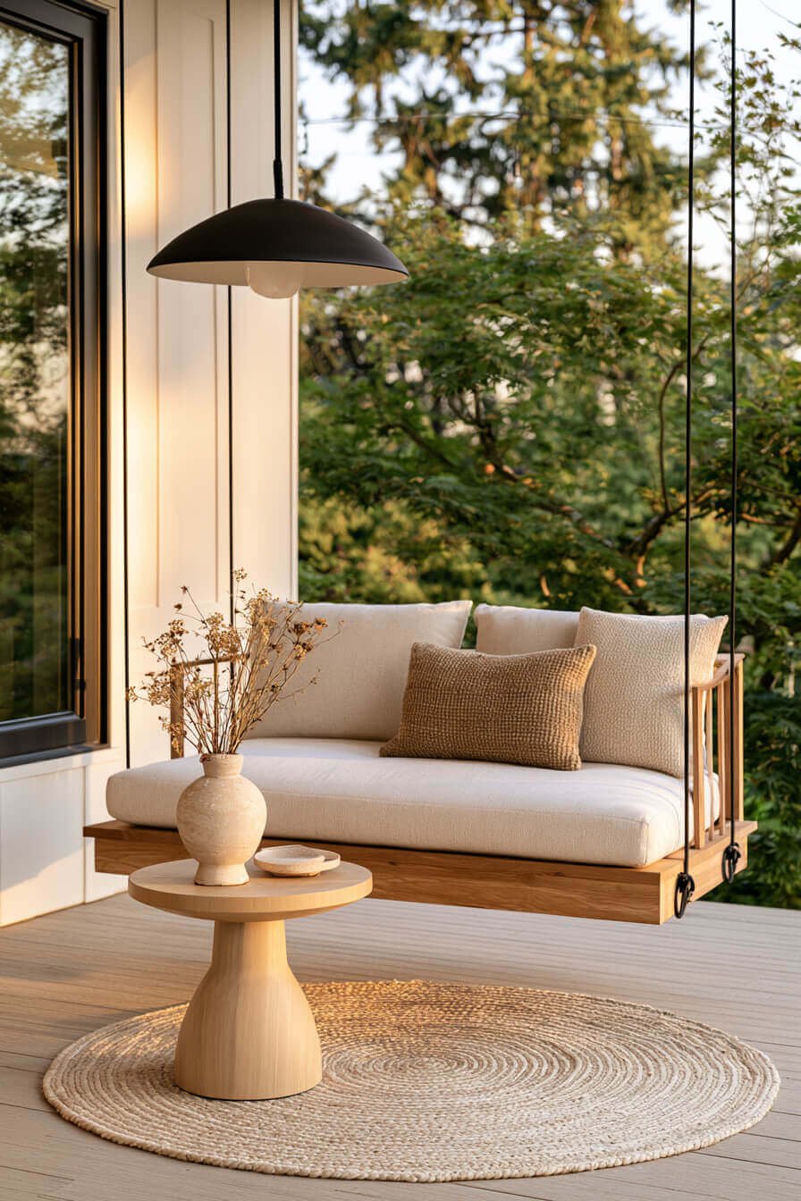 27 Creative Porch Swing Decorating Ideas