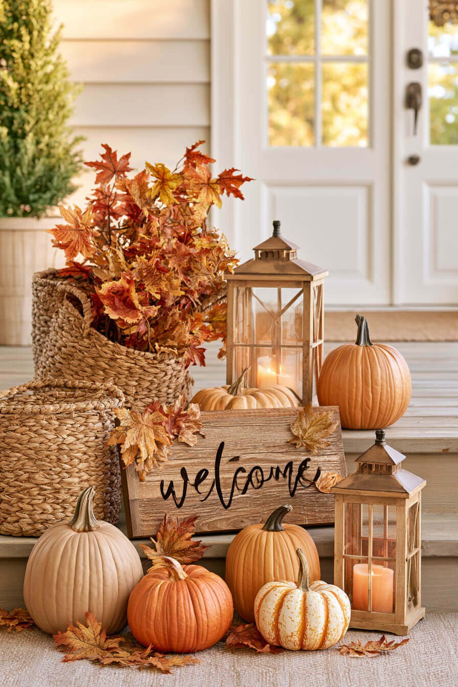 27 Beautiful Autumn Front Porch Decor Ideas