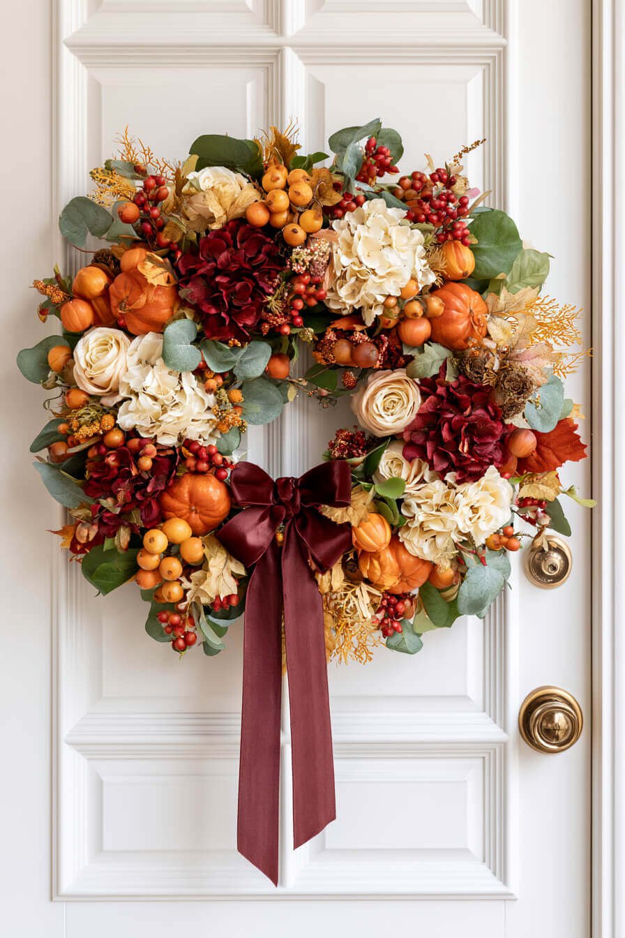 27 Modern Fall Wreaths For Stylish Homes
