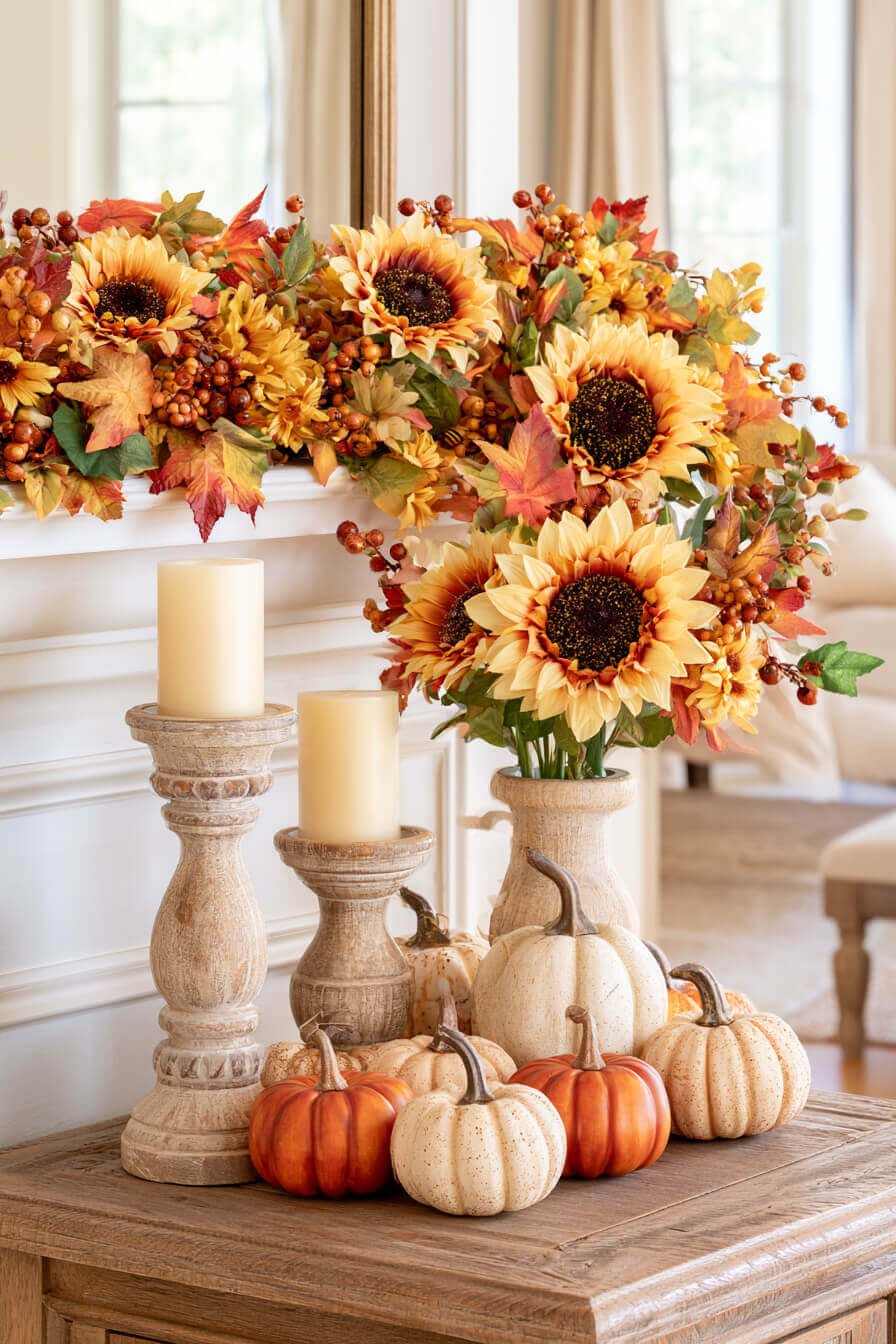 27 Cozy Fall Garland Mantel Ideas