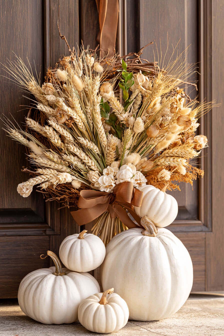 27 Modern Fall Wreaths For Stylish Homes