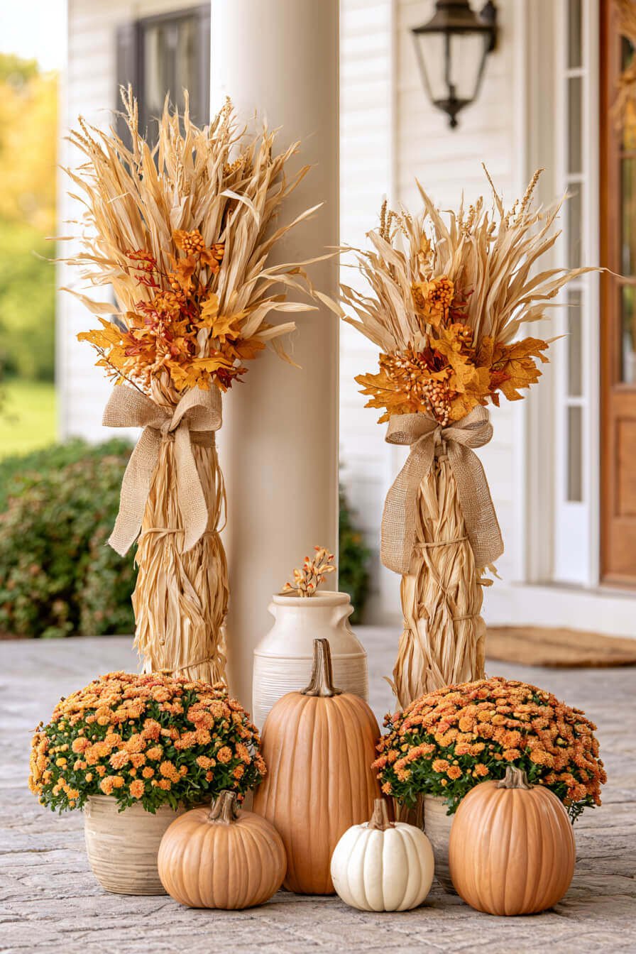 27 Beautiful Autumn Front Porch Decor Ideas