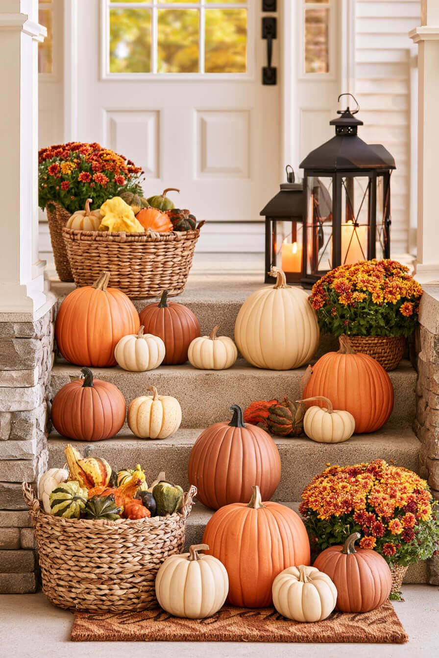 27 Creative Thanksgiving Porch Decor Inspirations
