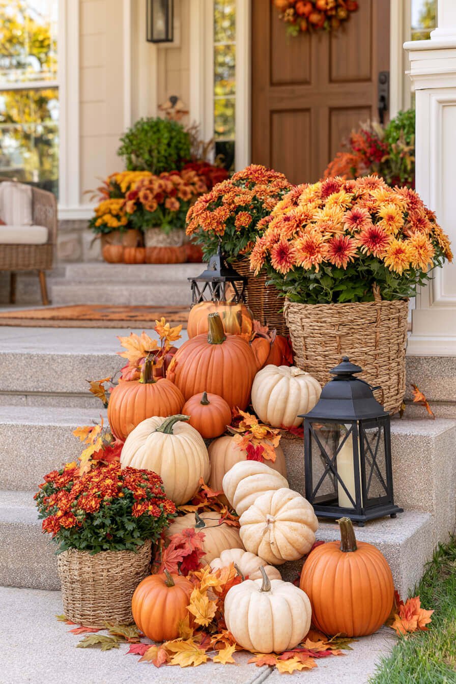 27 Beautiful Autumn Front Porch Decor Ideas