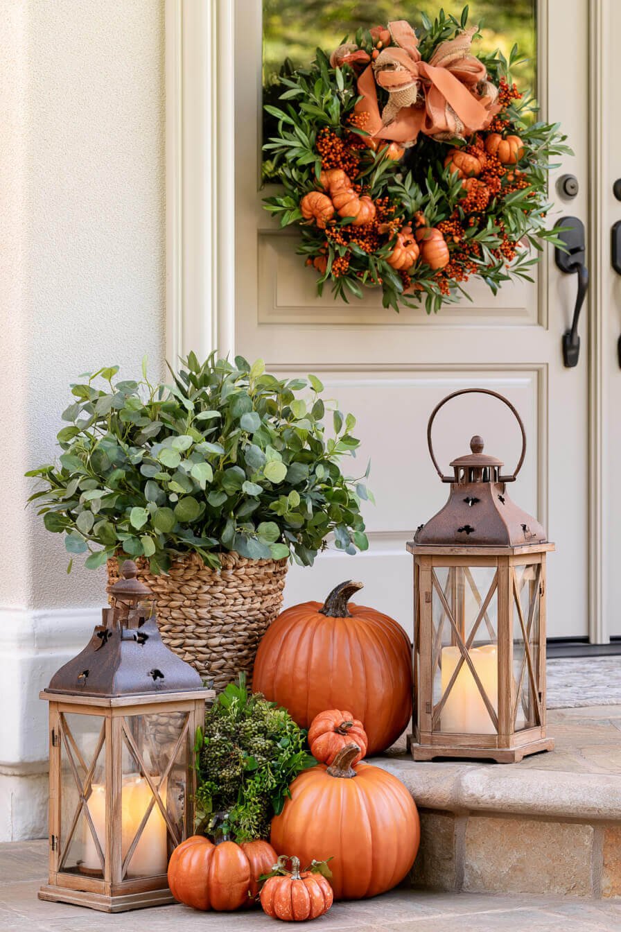 27 Modern Fall Wreaths For Stylish Homes
