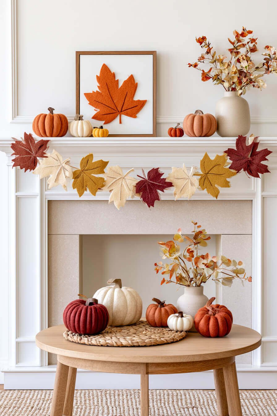 27 Cozy Fall Garland Mantel Ideas