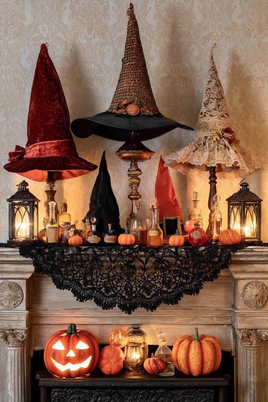 27 Enchanting Vintage Halloween Decorating Ideas