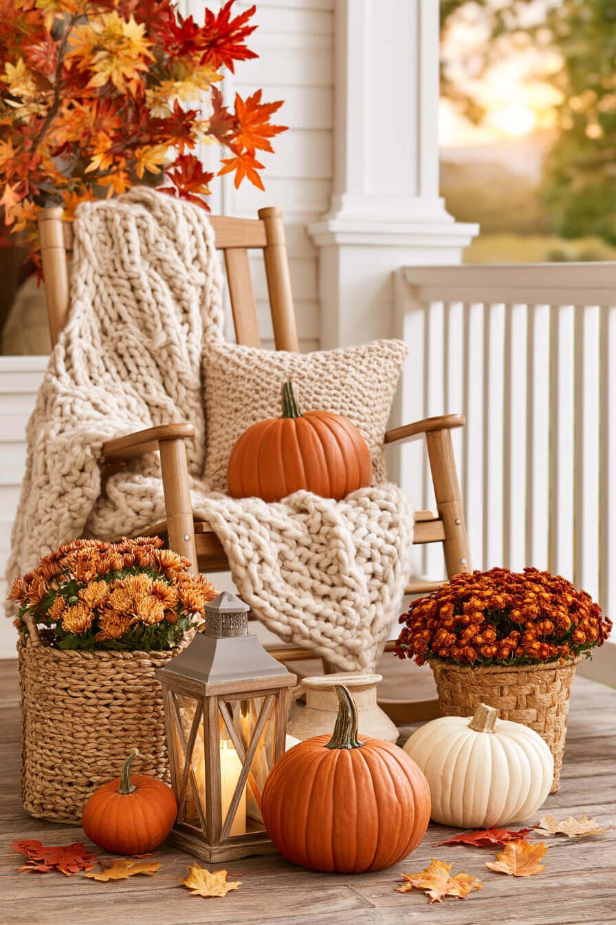 27 Creative Thanksgiving Porch Decor Inspirations