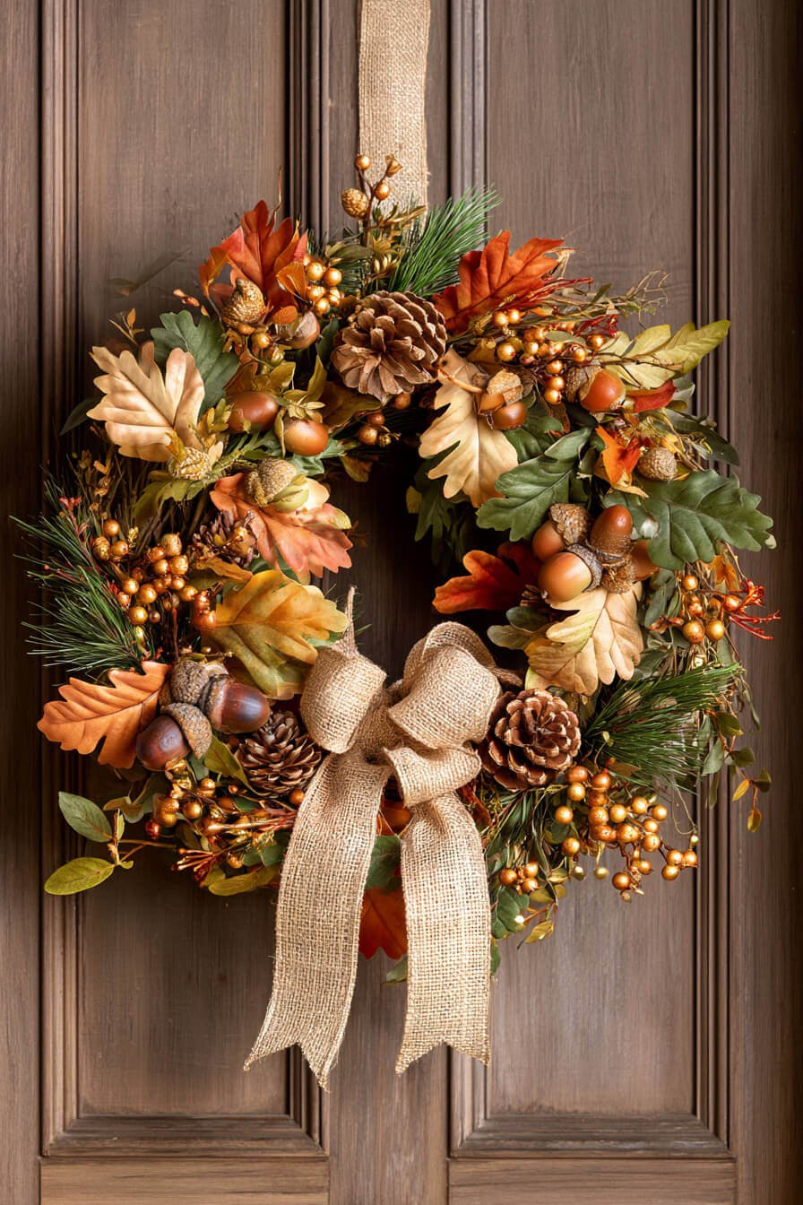 27 Modern Fall Wreaths For Stylish Homes