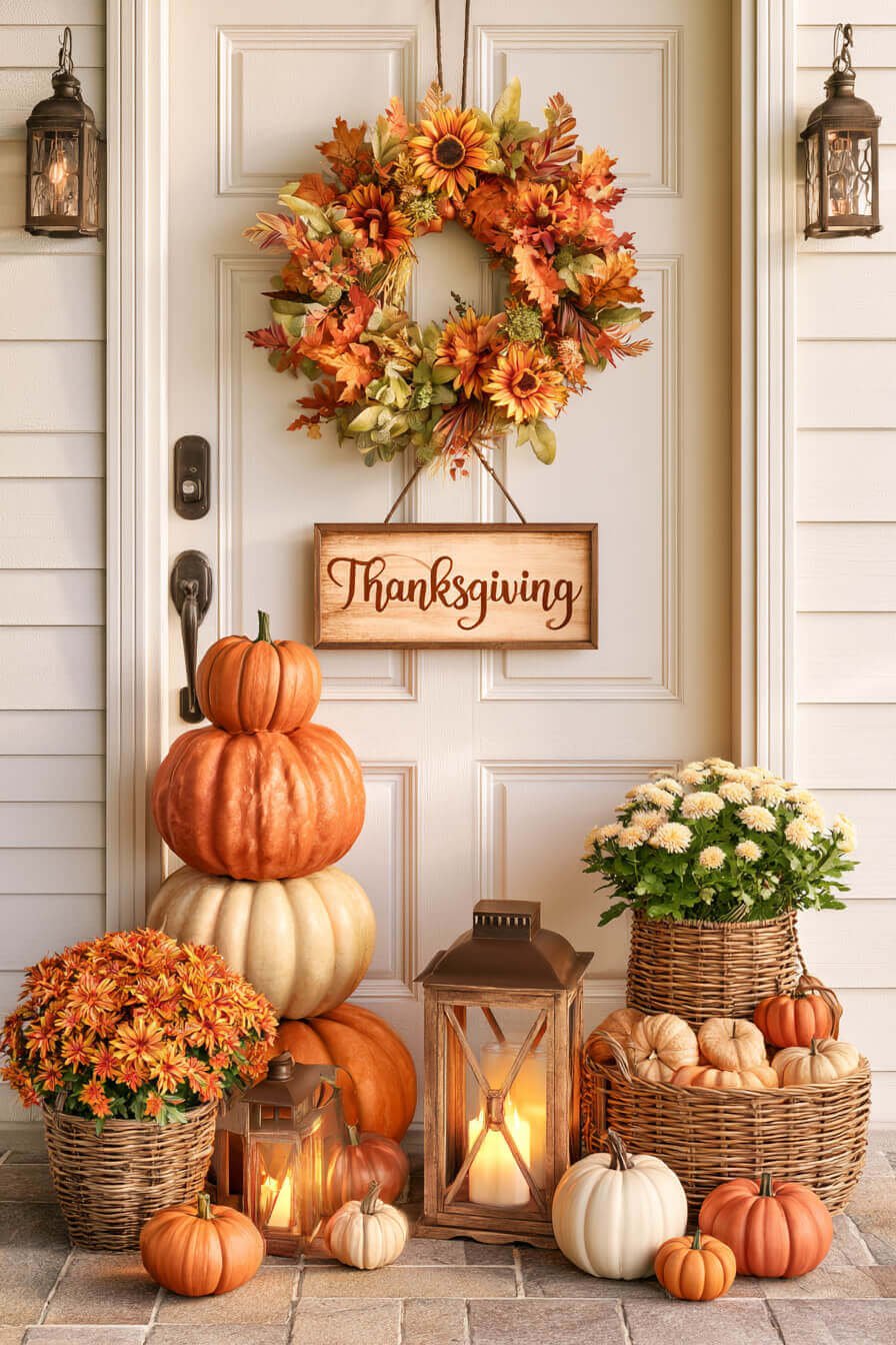 27 Creative Thanksgiving Porch Decor Inspirations