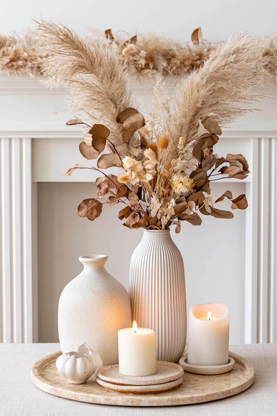 27 Cozy Fall Garland Mantel Ideas