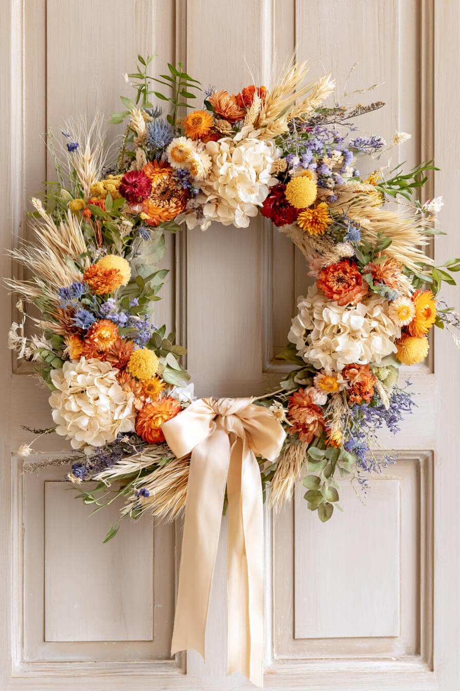 27 Modern Fall Wreaths For Stylish Homes
