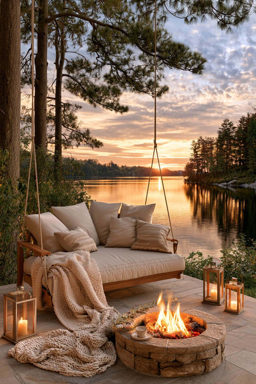 27 Creative Porch Swing Decorating Ideas