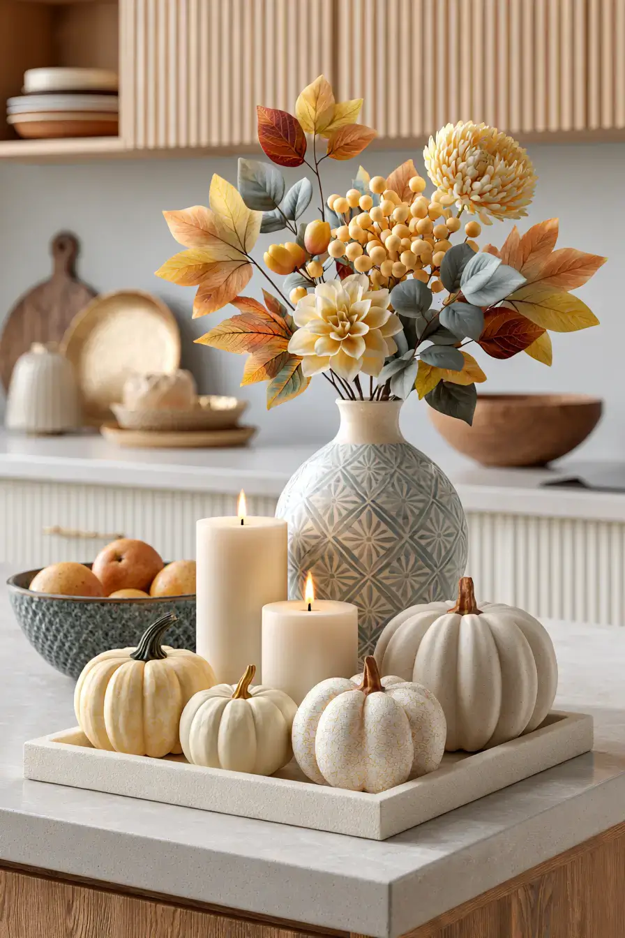 27 Fall Kitchen Island Decor Ideas For Cozy Seasonal Style