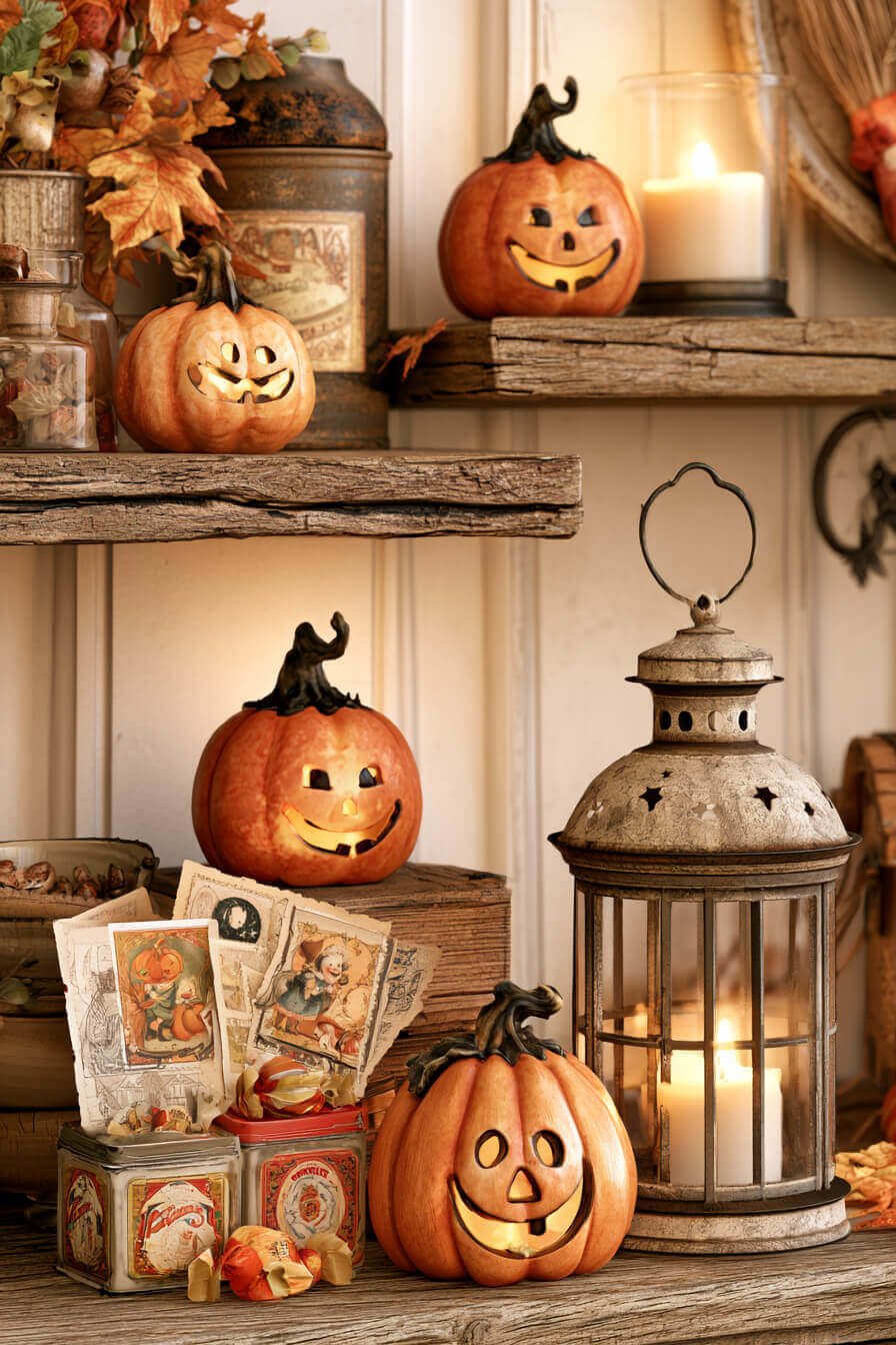 27 Enchanting Vintage Halloween Decorating Ideas
