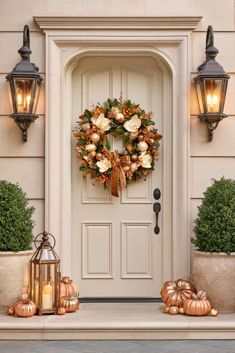 27 Modern Fall Wreaths For Stylish Homes