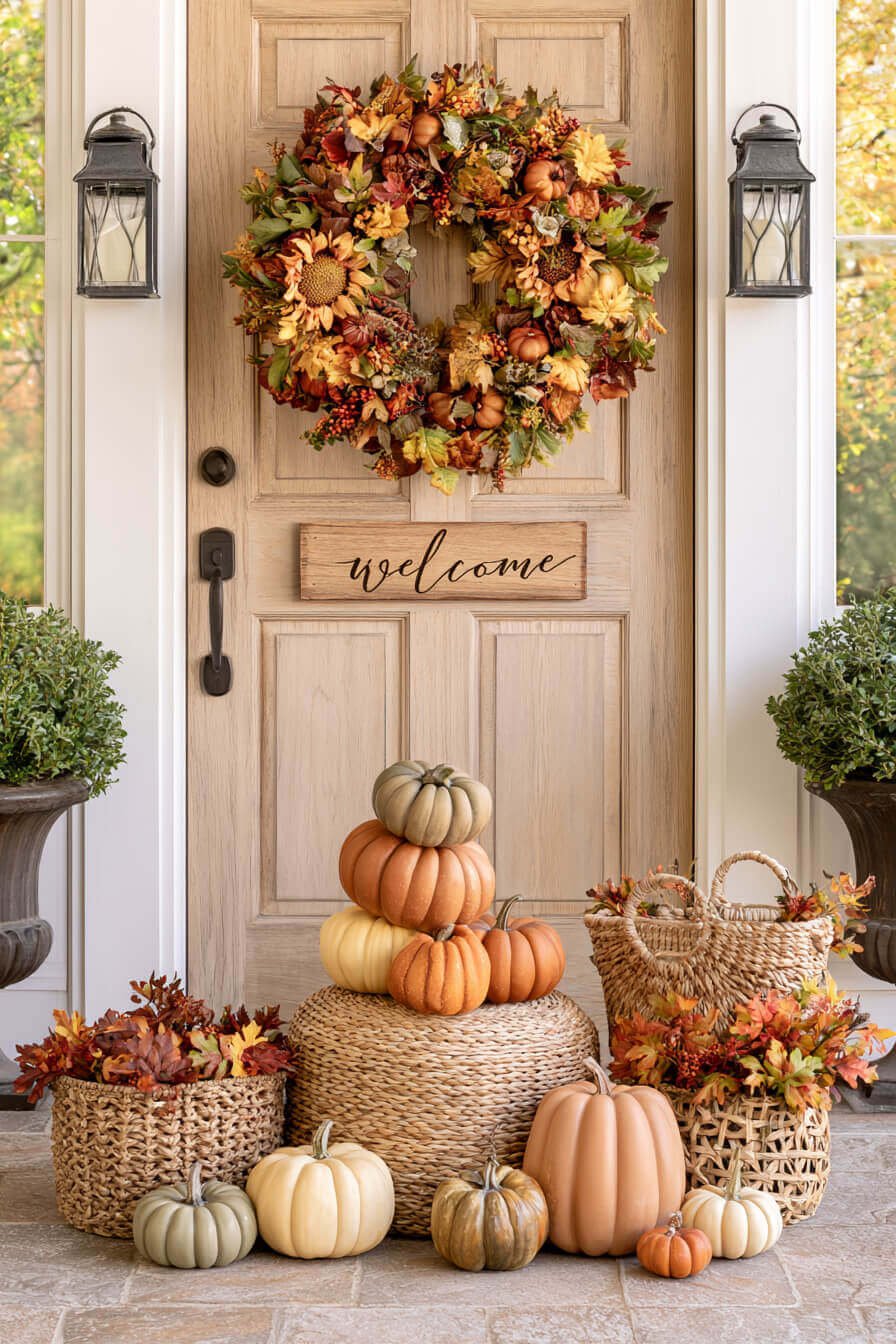 27 Affordable Thanksgiving Door Decorations
