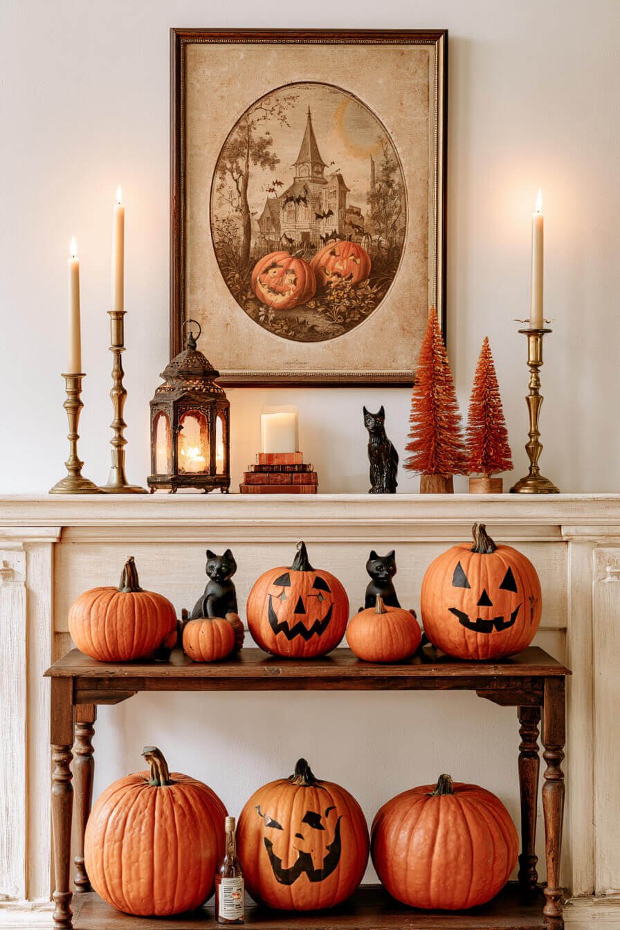 27 Enchanting Vintage Halloween Decorating Ideas